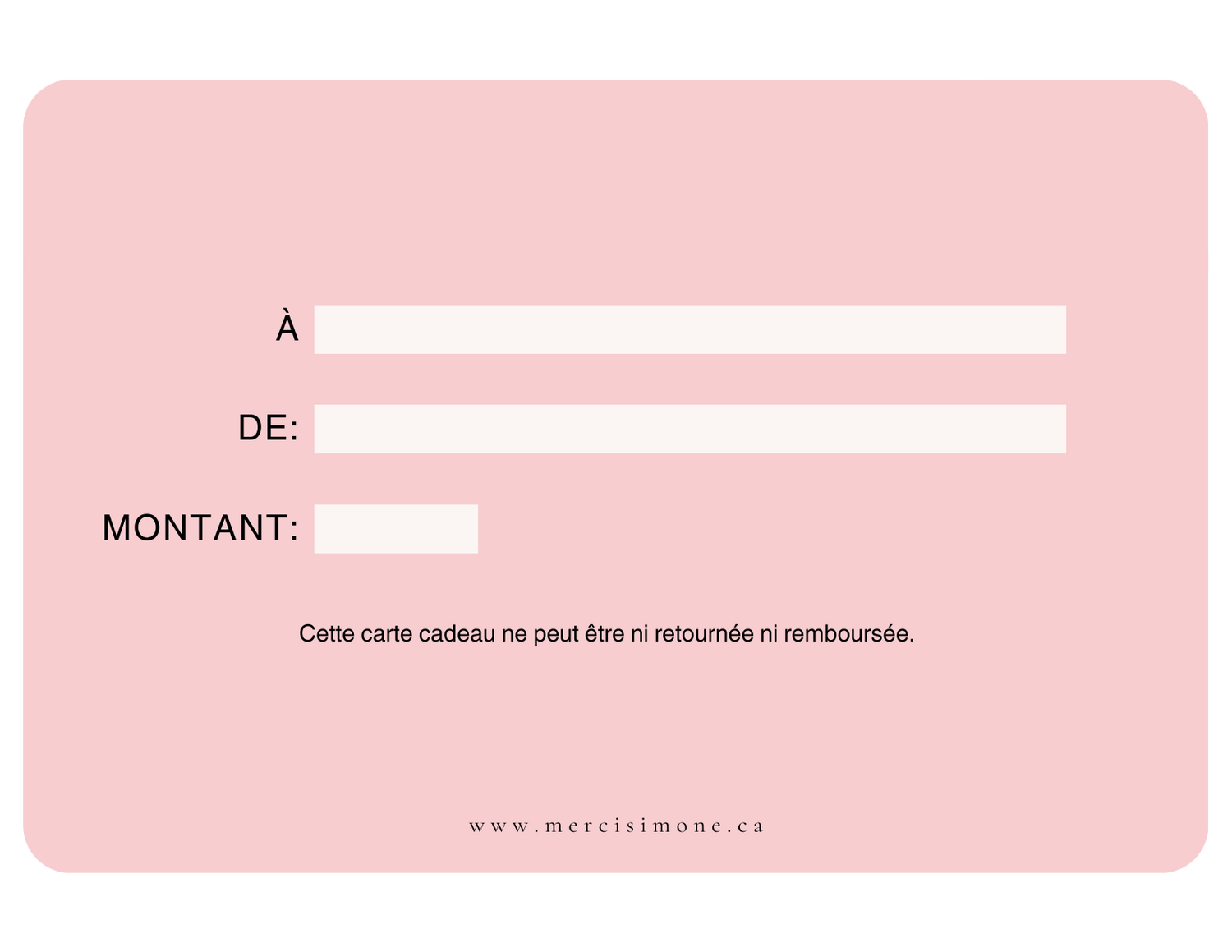 Carte Cadeau