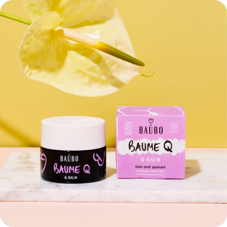 Baubo Q balm is a soothing anal balm