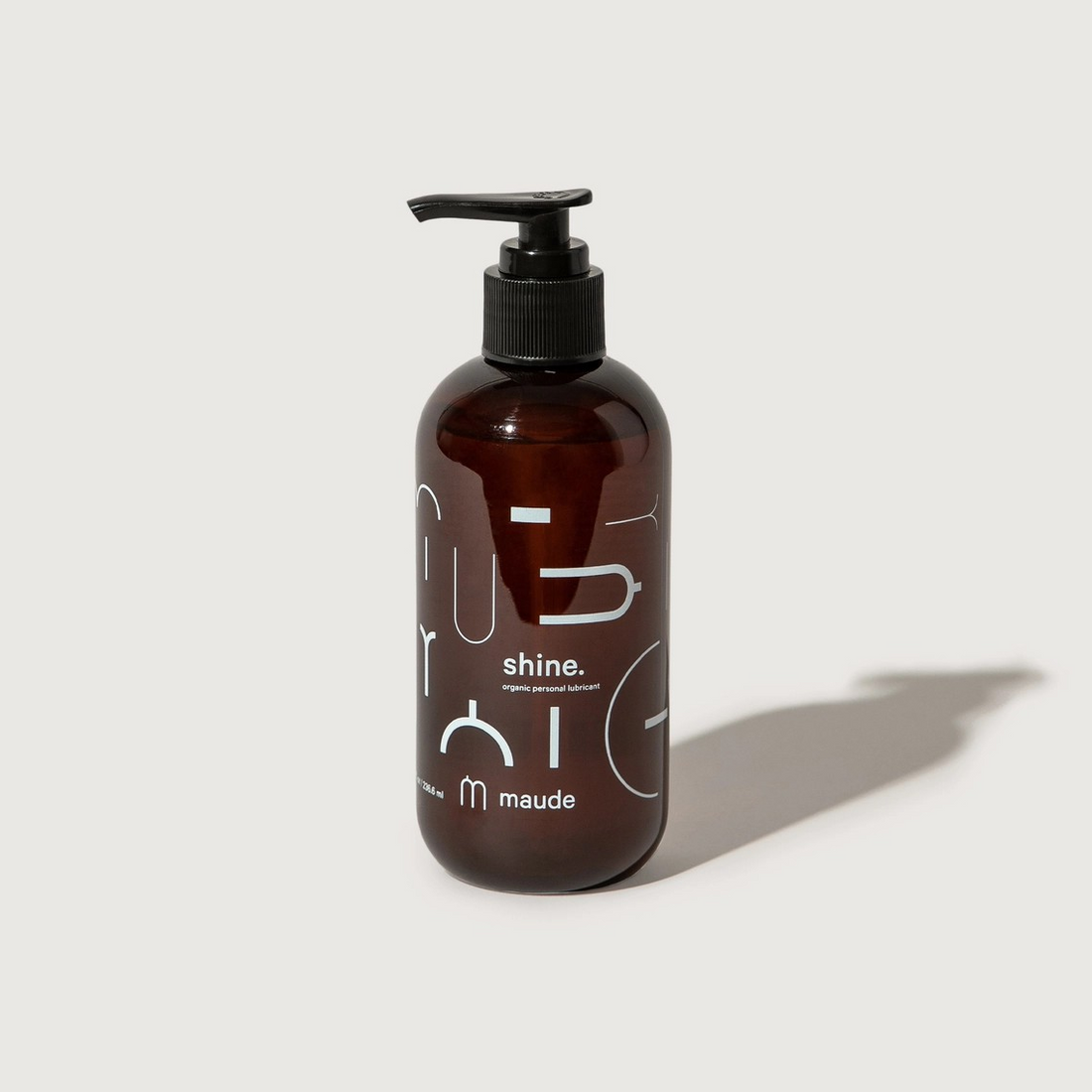 Product shot of Maude Shine aloe-based lubricant