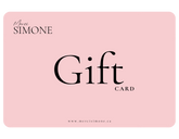 Merci Simone English gift card front