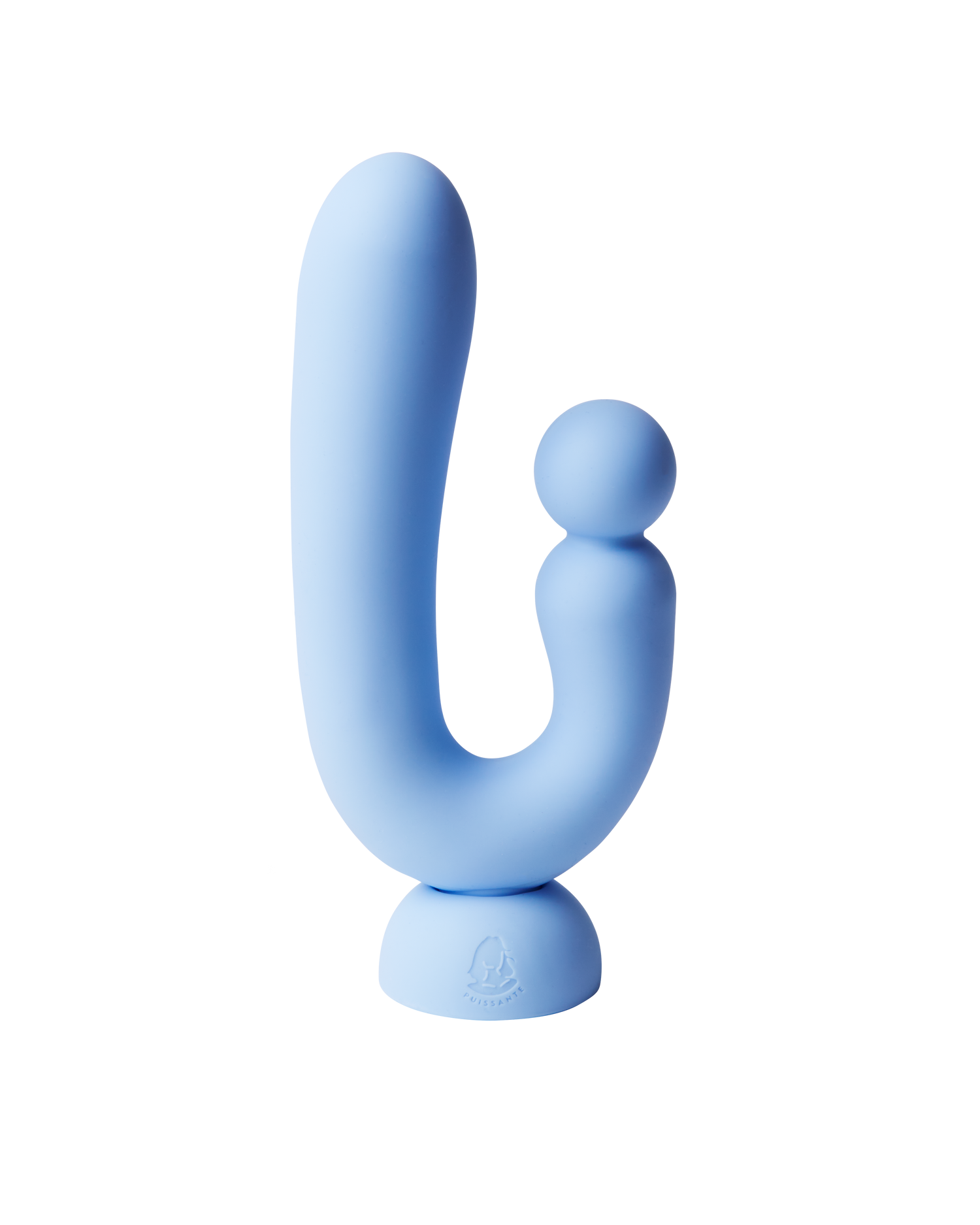 Chouchou features two flexible arms that provide internal vaginal and external clitoral stimulation.