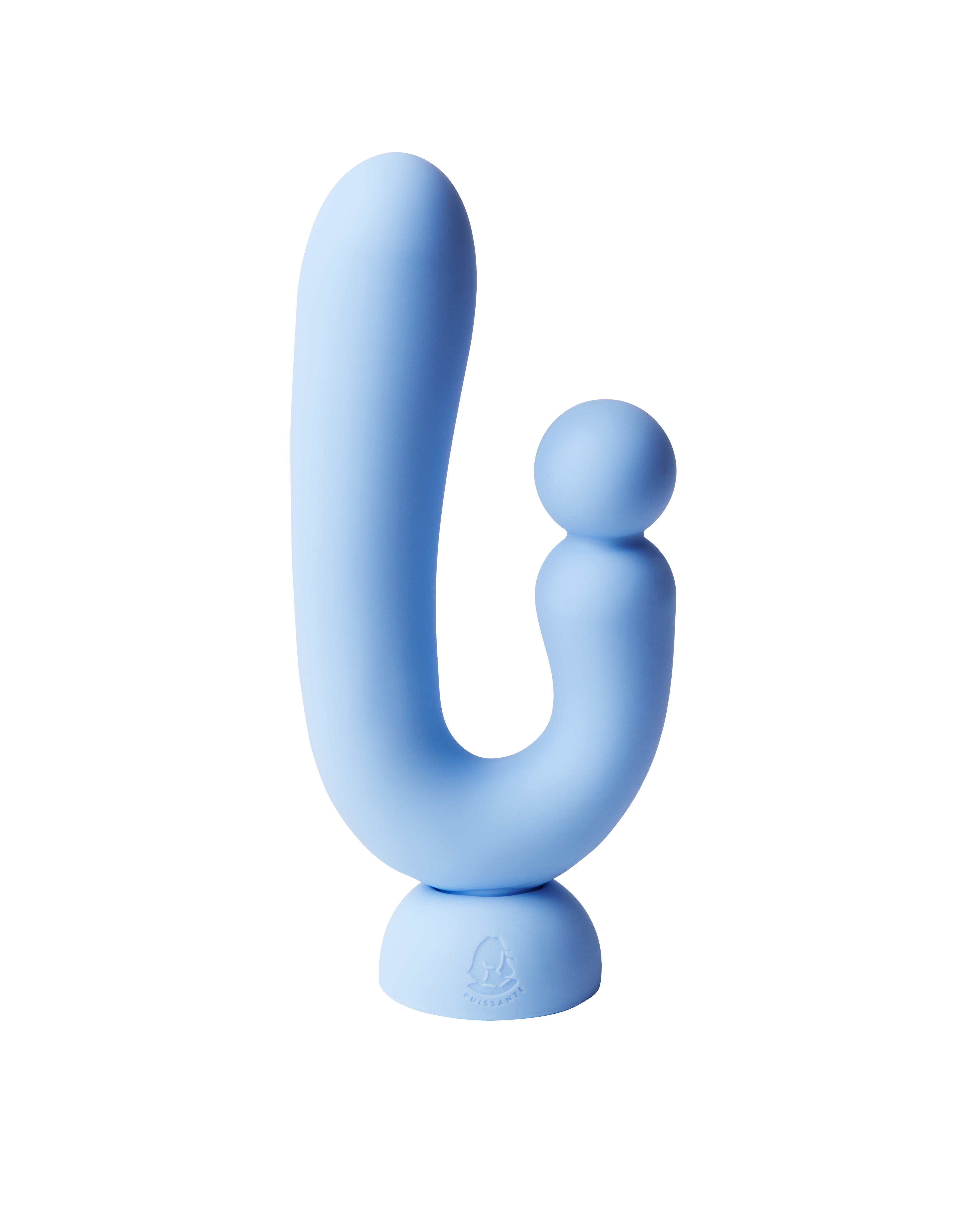 Chouchou features two flexible arms that provide internal vaginal and external clitoral stimulation.