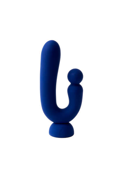 Chouchou features two flexible arms that provide internal vaginal and external clitoral stimulation.